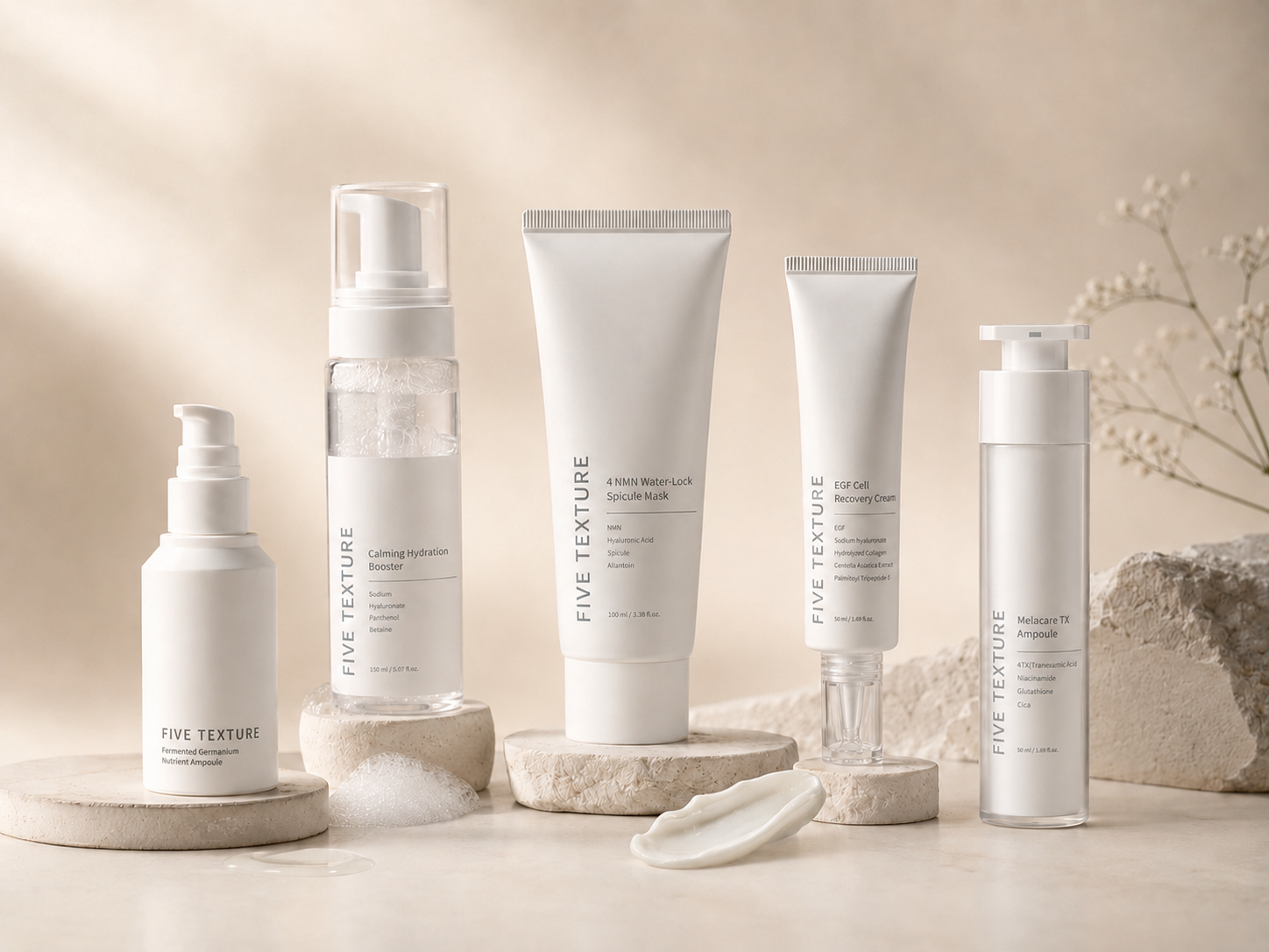 FIVE TEXTURE product lineup